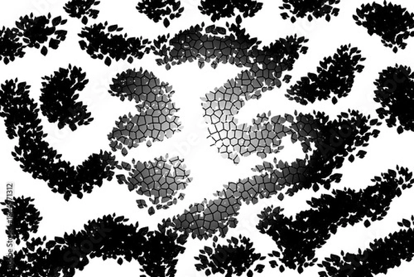 Obraz black and white abstract background