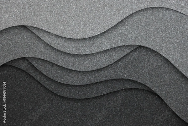 Fototapeta Abstract surface. Grunge and dust background. Wavy illustration.