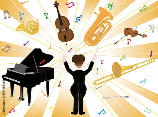 Fototapeta オーケストラのコンサート