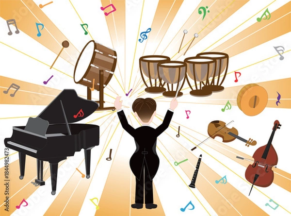 Fototapeta オーケストラのコンサート