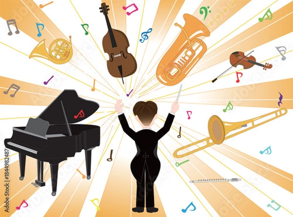 Fototapeta オーケストラのコンサート