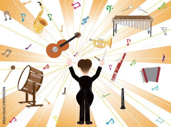 Fototapeta オーケストラのコンサート