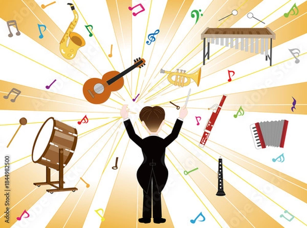 Fototapeta オーケストラのコンサート