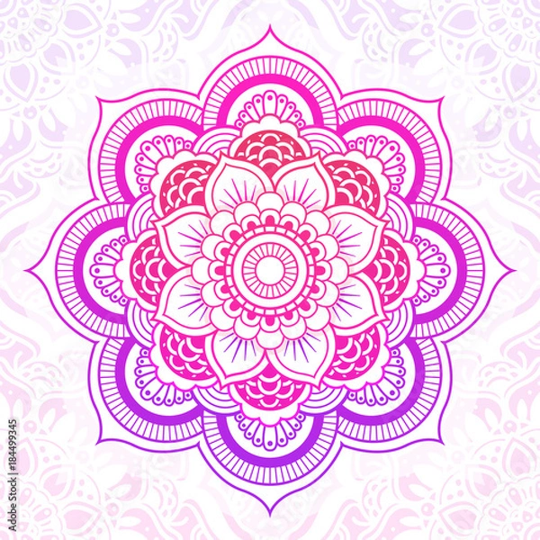 Obraz Decorative hand drawn mandala