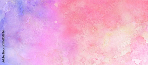 Obraz 春をイメージした背景イラスト　水彩テクスチャ素材