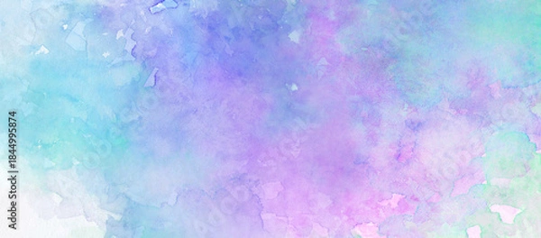 Obraz 春をイメージした背景イラスト　水彩テクスチャ素材