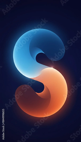 Obraz abstract blue background