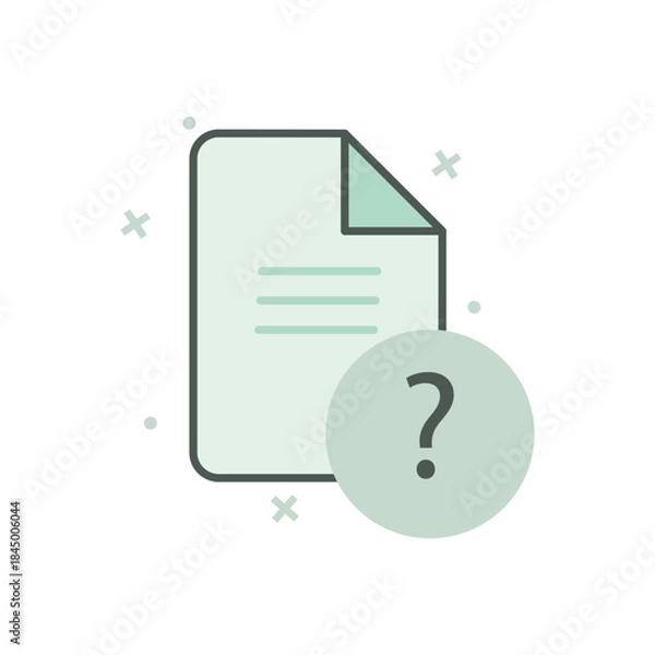 Obraz Empty documents, unknown data, difficult to access data