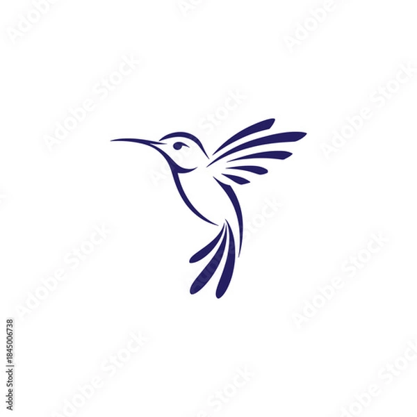 Obraz Hummingbird Logo Design Vector Icon
