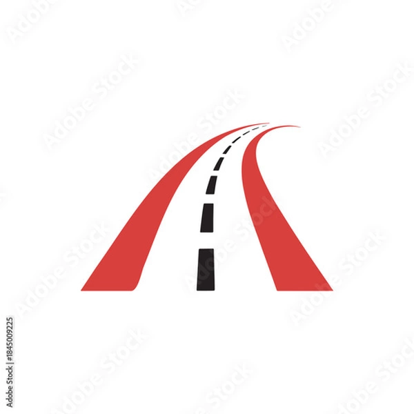 Obraz Modern Road Logo Design Vector