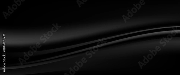 Obraz Black abstract background. Elegant dark diagonal shape elements. Modern luxury grey gradient graphic design.