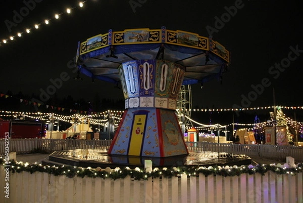 Obraz carousel at night