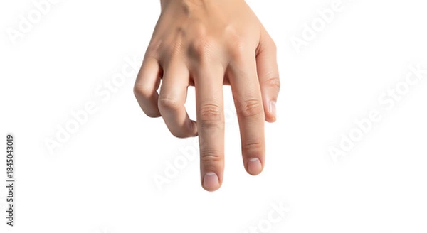 Obraz Hand pointing with two fingers