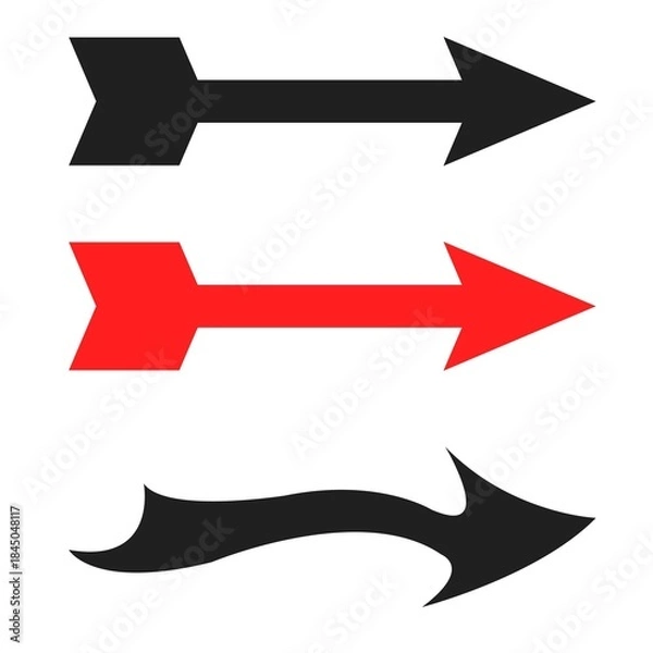 Fototapeta set of arrows vector