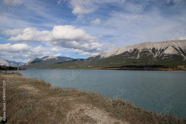 Obraz Autumn Along Lake Abraham, Nordegg, Alberta