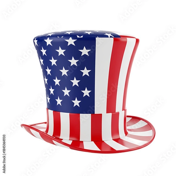 Obraz american flag hat