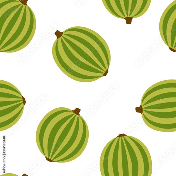 Obraz Seamless vector vegetable pattern for kitchen decor, textile and packaging.