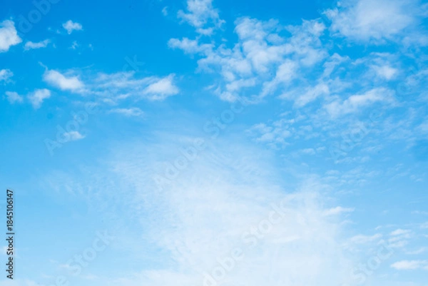 Obraz beautiful blue sky with clouds background