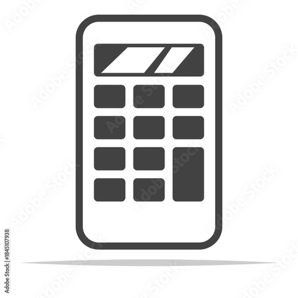 Obraz Calculator outline icon transparent vector isolated