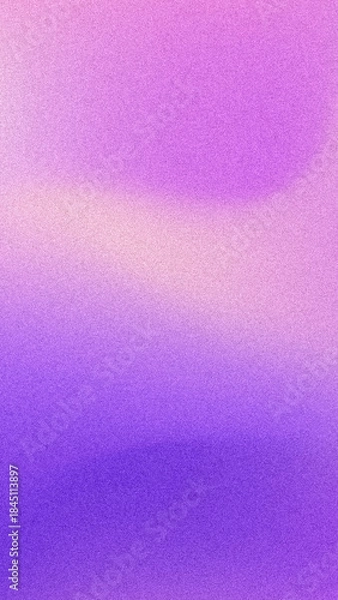 Fototapeta Vertical blurry gradient background with purple violet color. Flow and glow violet background with grain and noise texture, design for banner or social media.
