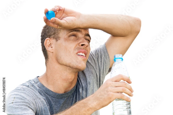 Obraz Thirsty Man Drinking