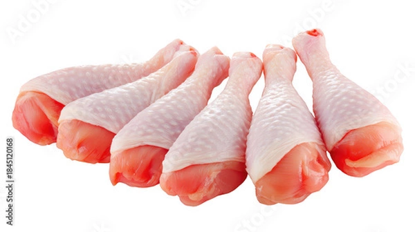 Obraz Chicken legs presented on dark background three chicken legs arranged against sleek black backdrop