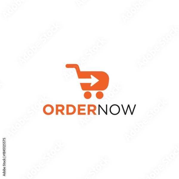 Obraz Order Now Logo Vector Simple Minimalist