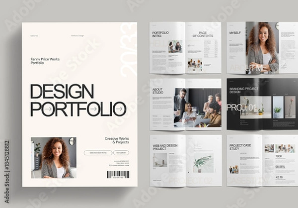 Obraz Design Portfolio Template Design Layout