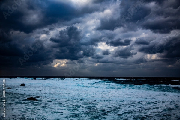 Obraz 奄美大島の冬の海。