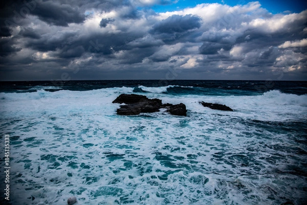 Obraz 奄美大島の冬の海。