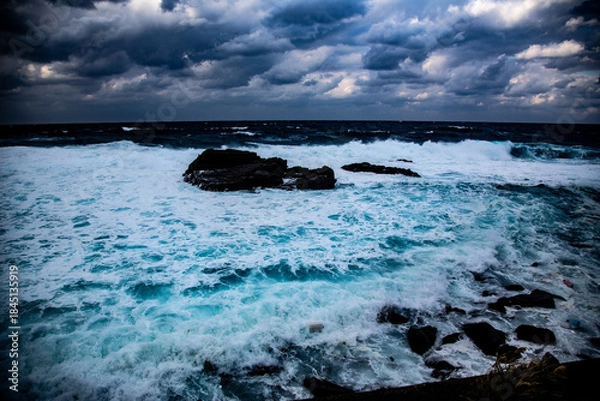 Obraz 奄美大島の冬の海。