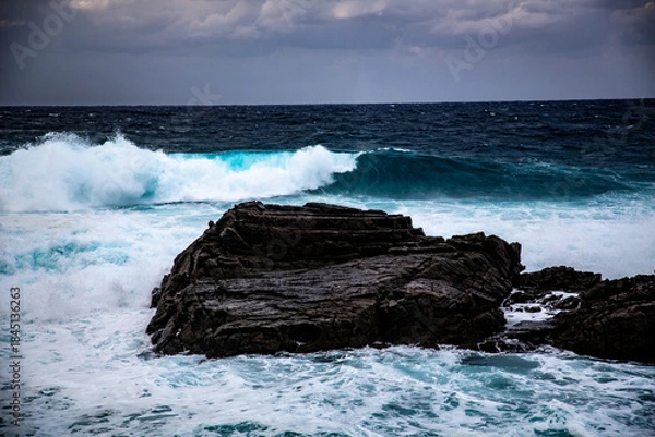 Obraz 奄美大島の冬の海。