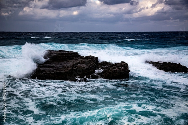 Obraz 奄美大島の冬の海。