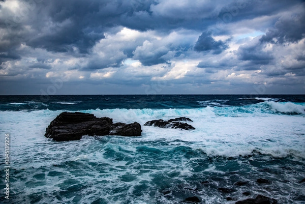 Obraz 奄美大島の冬の海。