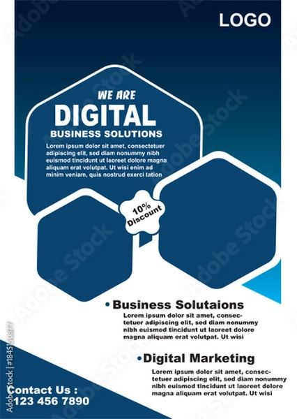 Obraz modren  business flyer design