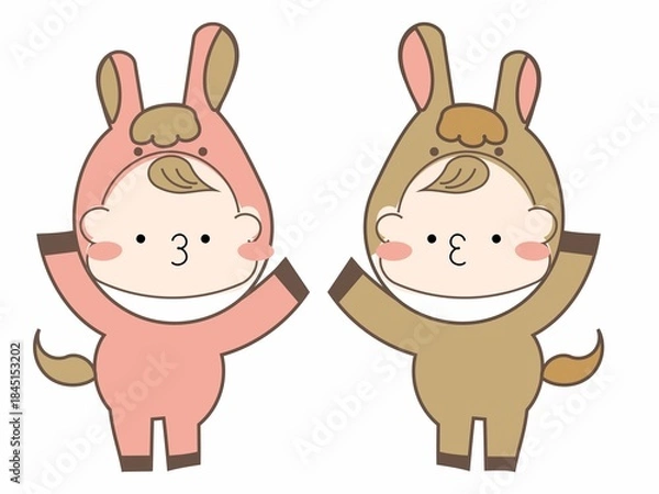 Obraz 馬の着ぐるみベビー