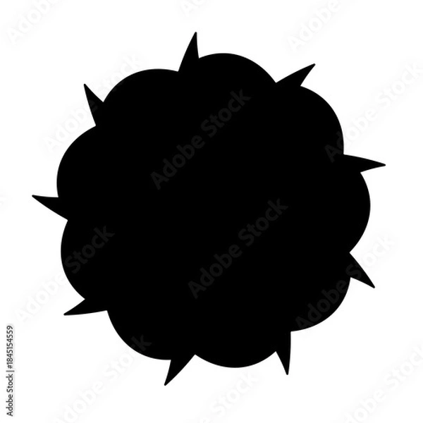 Fototapeta シンプルなトゲトゲしたアイコン