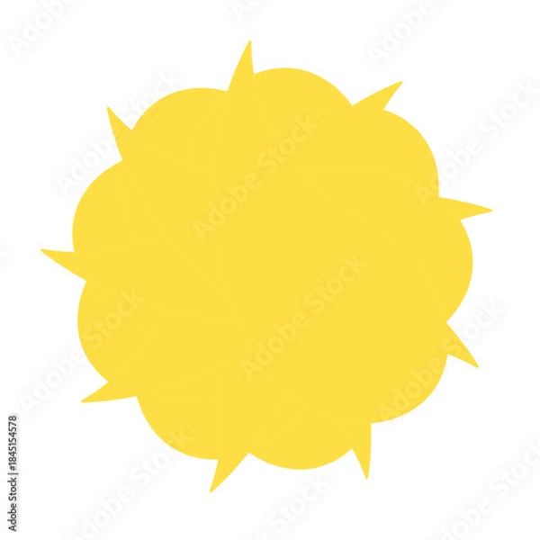 Fototapeta シンプルなトゲトゲしたアイコン