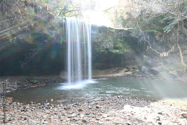 Fototapeta 熊本県小国町　鍋ヶ滝