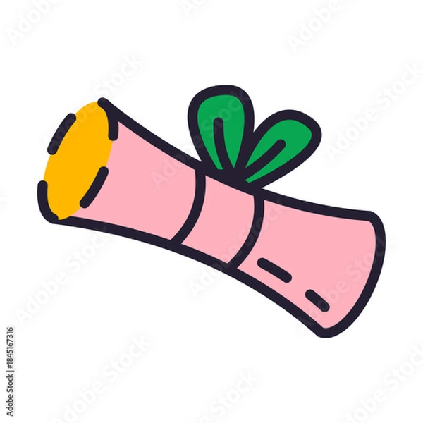 Obraz Graduation Diploma Scroll