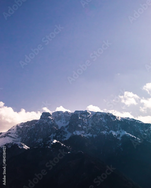 Fototapeta clouds over the mountains