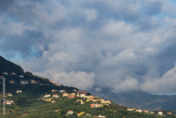 Obraz mountain landscape with clouds