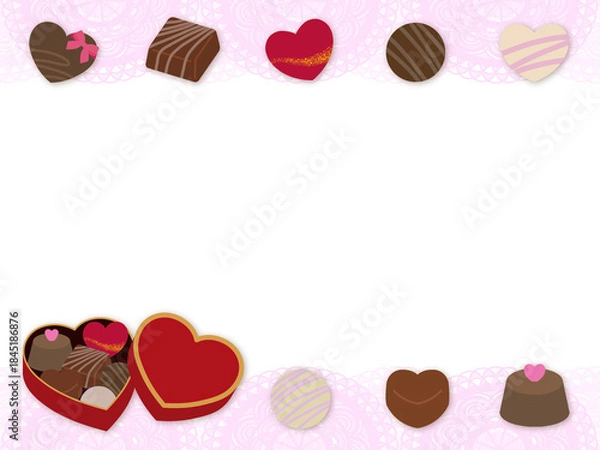 Fototapeta バレンタインの背景　B