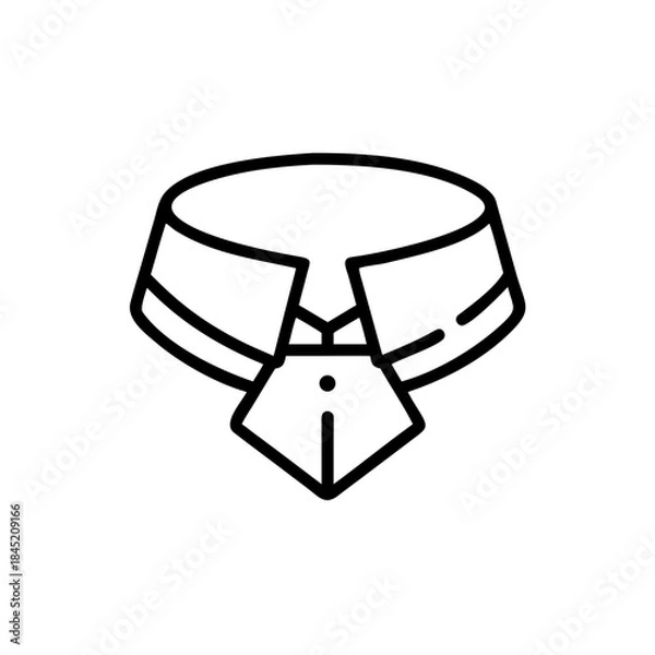 Fototapeta Clean Collar Crest Design