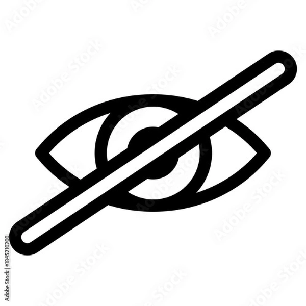 Fototapeta hidden view icon