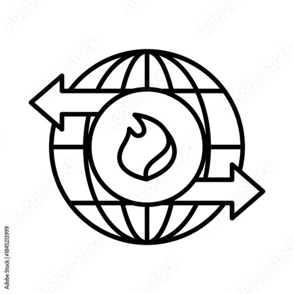 Obraz Gas international icon