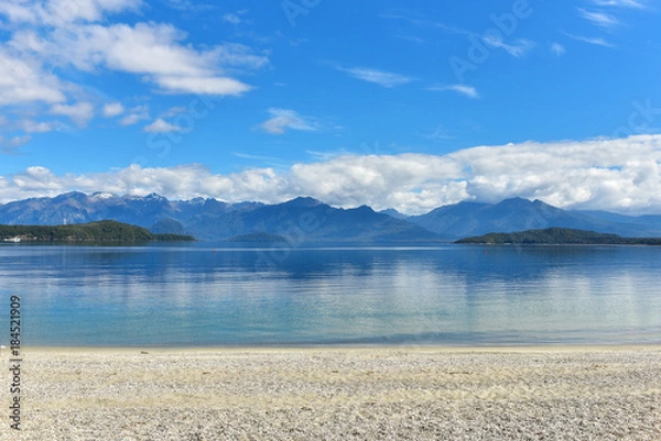 Obraz Manapouri lake beach