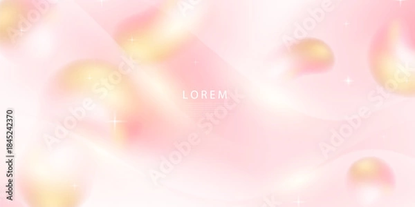 Obraz Abstract liquid wave background. Modern design vector illustration.