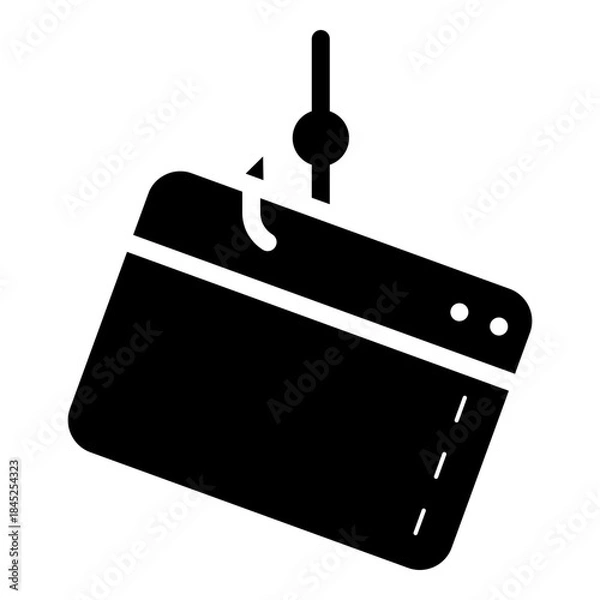 Obraz internet phishing glyph icon