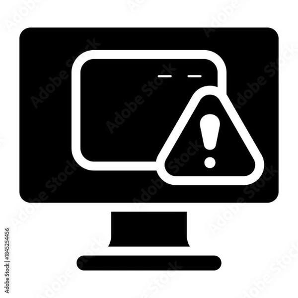 Fototapeta software bug glyph icon